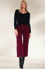 Mixed Brands - Cropped Flare 6941 - Bordeaux
