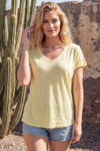 Mixed Brands - Linne Tshirt 0717 - Yellow