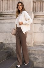 Mixed Brands - Wide leg pants with buttons H3031 - Terre