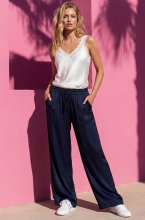 Mixed Brands - Flowy Viscose Pant 3703 - Navy