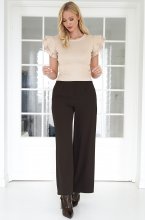 Mixed Brands - Wide leg trousers 56487 - Dark Brown