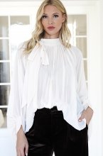 Mixed Brands - Plisse Blouse 24037 - Beige