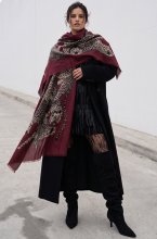 Mixed Brands - Cheetah Scarf RE-J204 - Bordeaux