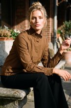 Mixed Brands - Shirt with Frills H0353086 - Brown