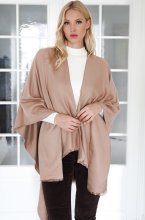 Mixed Brands - Silk Poncho 121130 - Camel