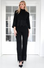 Mixed Brands - Loungepant with Lace 9903-2 - Black