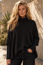 Mixed Brands - Long Sleeve Polo FF02302 - Black