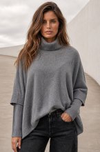 Mixed Brands - Long Sleeve Polo FF02302 - Grey