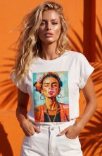 Mixed Brands - T-shirt Frida 4305B9 - White