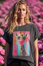 Mixed Brands - Tshirt Giraffe 4305M - Grey