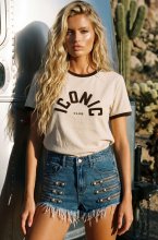 Mixed Brands - Iconic Retro Tshirt SS1032 - Beige