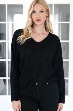 Mixed Brands - Vneck top 20506 - Black