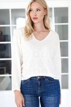 Mixed Brands - Vneck top 20506 - White