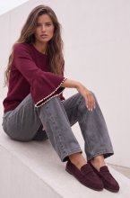 Mixed Brands - Sweater with pearls HC2201 - Bordeaux