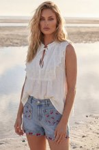 Mixed Brands - Sleeveless Top 81933 - White