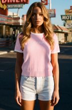Mixed Brands - Tshirt Saint Tropez CH8895 - Rose