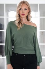 Mixed Brands - Top Asymmetric one shoulder 98030 - Khaki