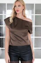 Mixed Brands - Short sleeve top M0424 - Cognac