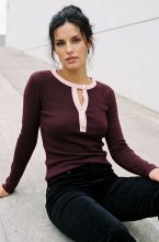 Mixed Brands - Top YP2188 - Burgundy/Rose