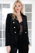 Mixed Brands - Velvet Blazer 1721 - Black