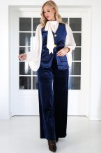 Mixed Brands - Velvet Pants 2501 - Navy