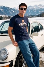 Baron Filou - T-Shirt Filou 186 - Oxford Blue