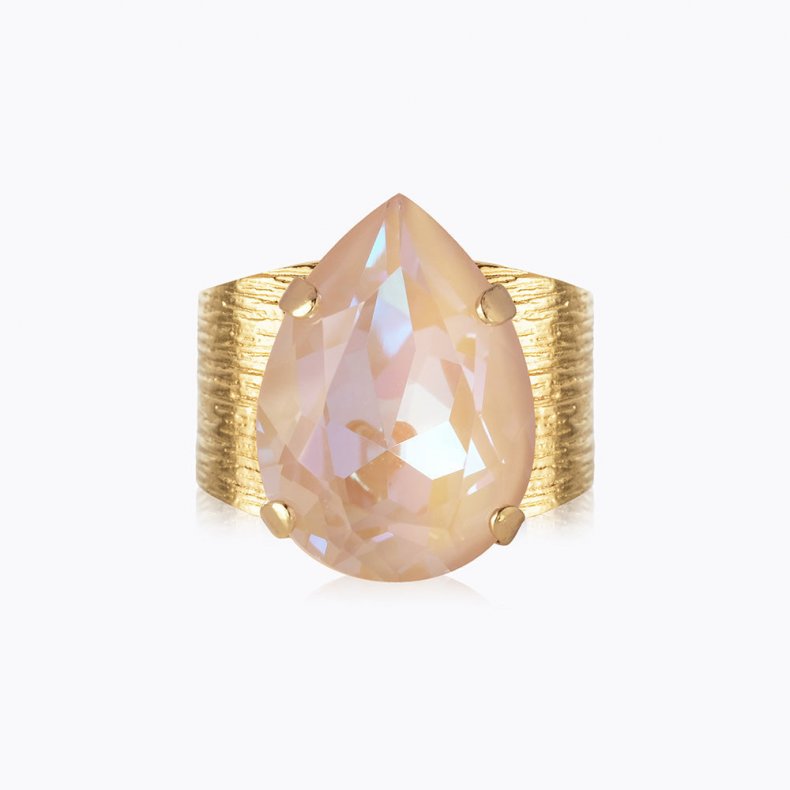 Caroline Svedbom - Classic Drop Ring - Gold Ivory Cream Delite