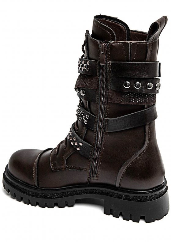 Mixed Brands - Boot with Studs 7668A - Brown