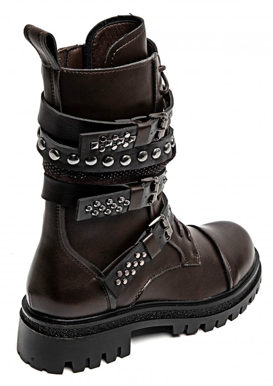 Mixed Brands - Boot with Studs 7668A - Brown