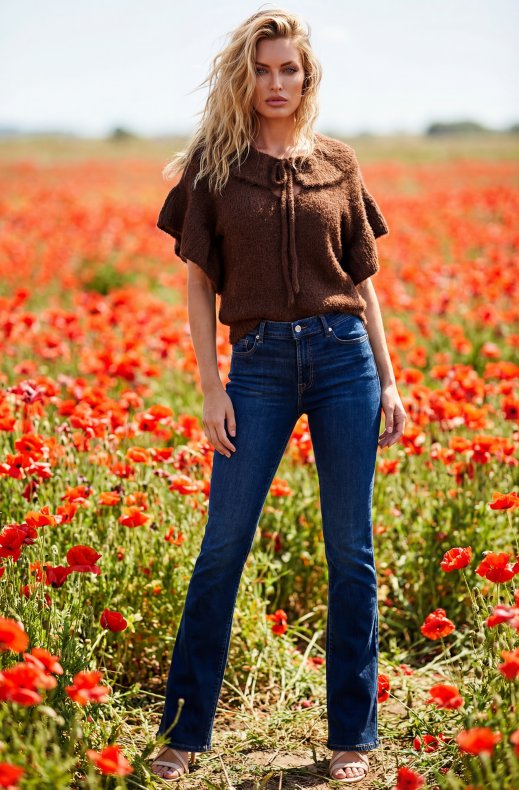 7 For All Mankind - Bootcut Jeans CU030C42 - Dark Blue