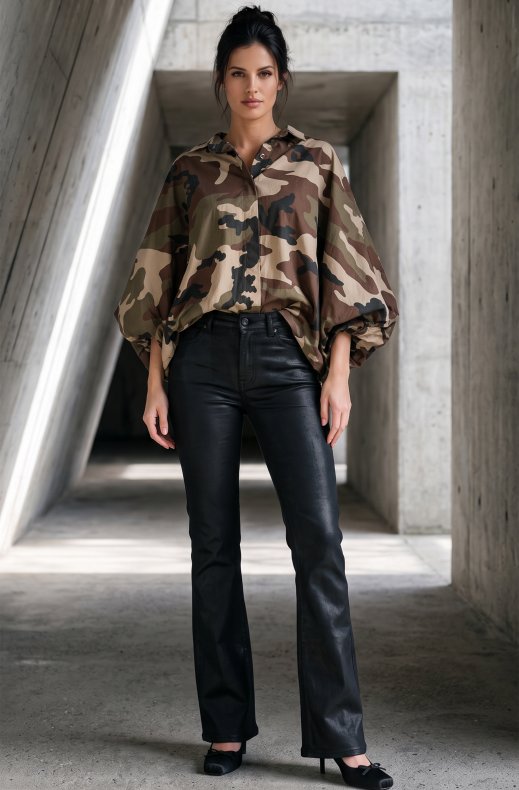 Mixed Brands Womens - Camoshirt 38726 Beige