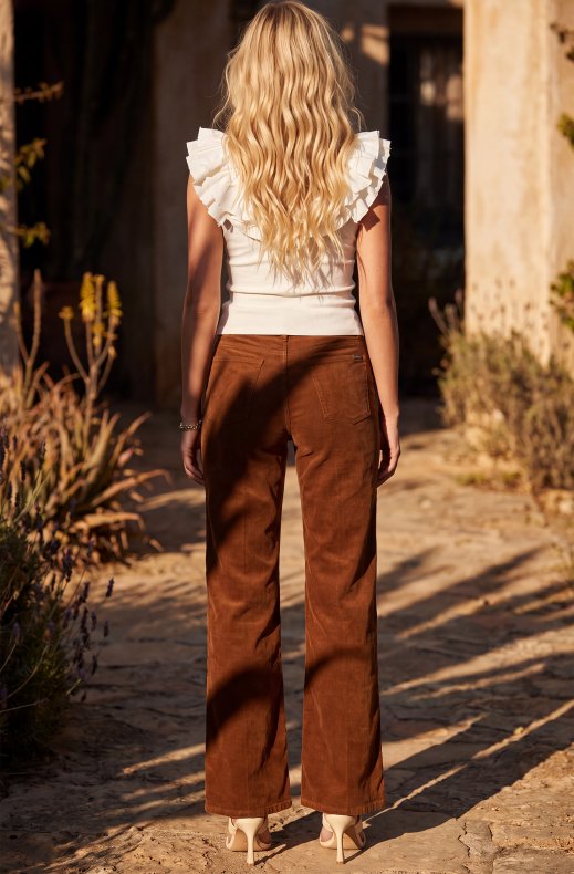 7 For All Mankind - Lotta Corduroy - Cognac