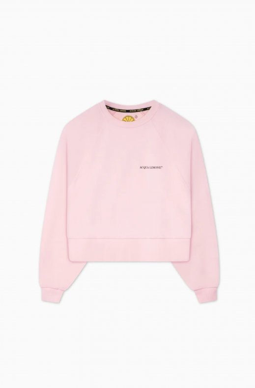 Acqua Limone - Cropped Ivy Sweater - Pale Pink