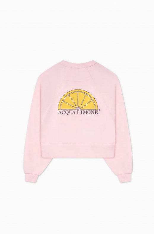 Acqua Limone - Cropped Ivy Sweater - Pale Pink