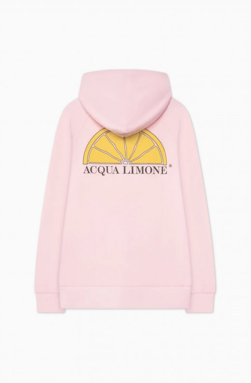 Acqua Limone - Washed Zip Hoodie - Pale Pink