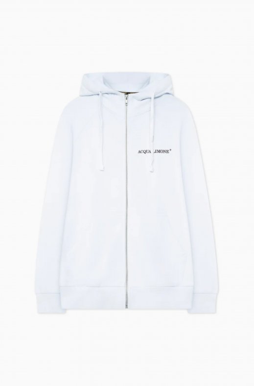 Acqua Limone - Washed Zip Hoodie - White