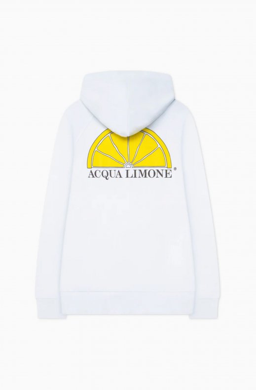 Acqua Limone - Washed Zip Hoodie - White