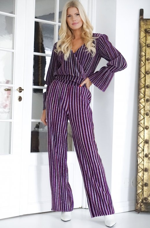 AÉRYNE - Karen Trousers Multi Purple
