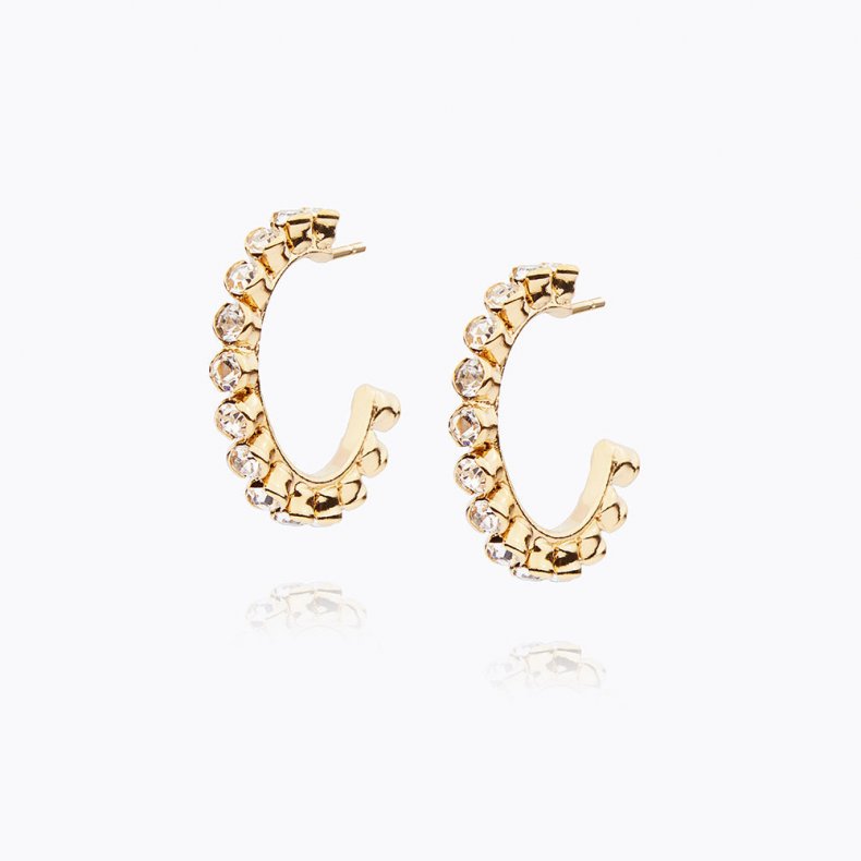 Caroline Svedbom - Siri Loop Earring - Gold Crystal