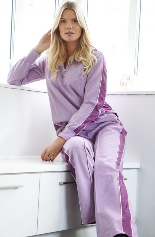 NOTES DU NORD - Izzy Pants Purple Glitter