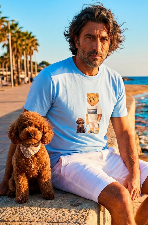 Baron Filou - T-Shirt Filou CLXV - Light Blue