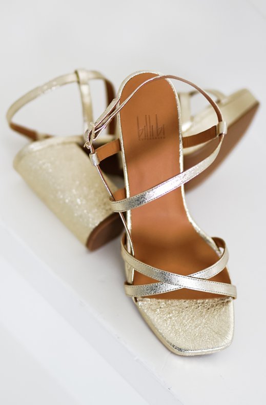 Billi Bi - Guld sandalett platå 4721 - Gold