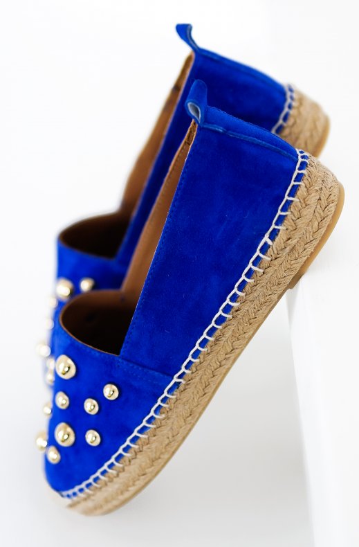 Billi Bi - Espadrille med nitar A4401 - Royal Blue