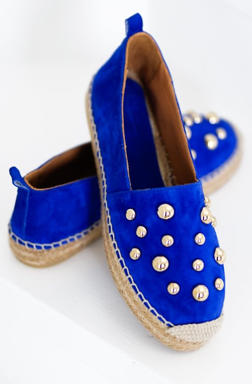 Billi Bi - Espadrille med nitar A4401 - Royal Blue