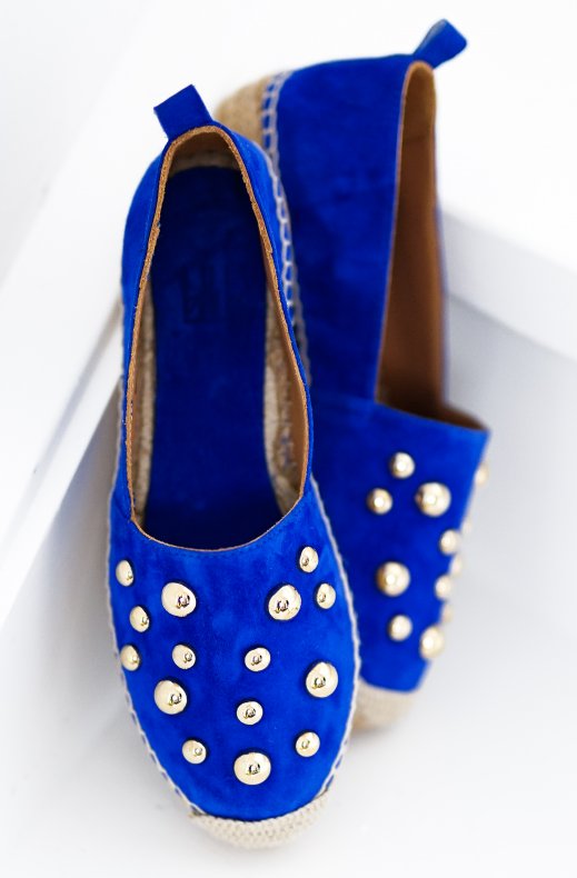Billi Bi - Espadrille med nitar A4401 - Royal Blue