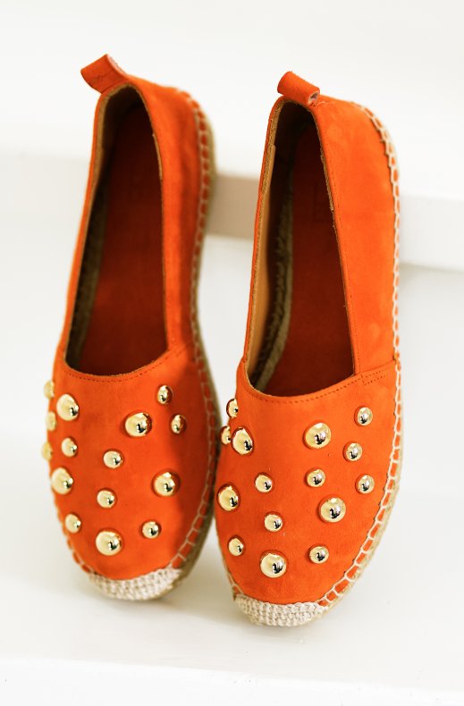 Billi Bi - Espadrille med nitar A4401 - Orange