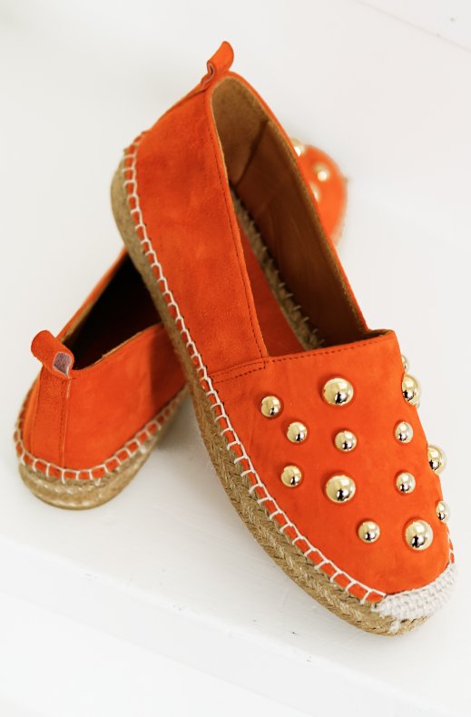 Billi Bi - Espadrille med nitar A4401 - Orange