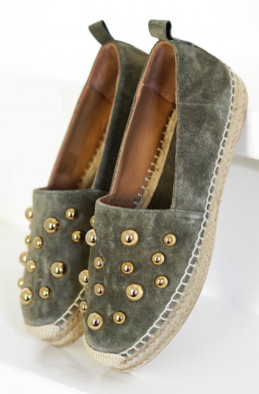 Billi Bi - Espadrille Suede A2113 - Army