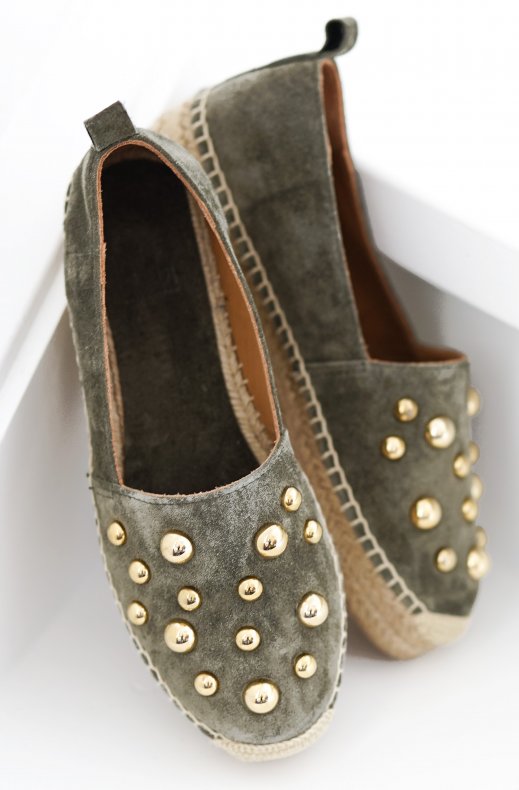 Billi Bi - Espadrille Suede A2113 - Army