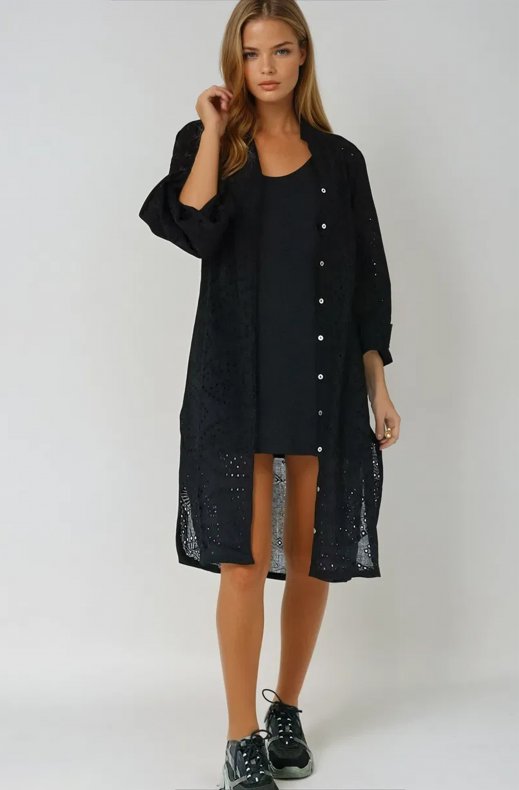 Blond Hour - Angelic Shirt Dress - Black